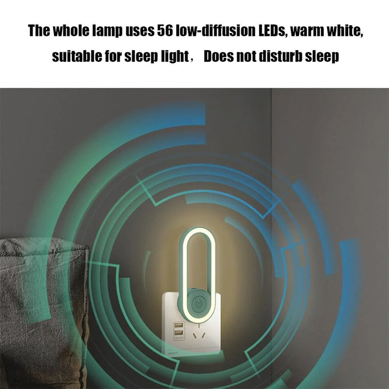 LAST DAY🔥70% OFF - Latest Frequency Conversion Ultrasonic Mosquito Killer with LED Sleeping Light