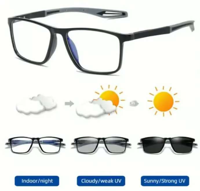 Sport Intelligent Photochromic Bifocal Glasses