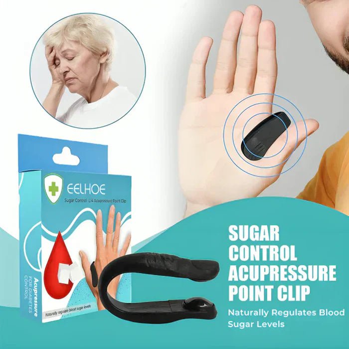 Sugar Control LI4 Acupressure Point Clip.