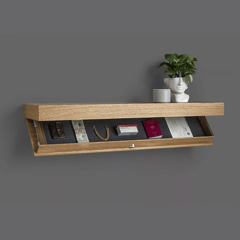 MAGICFLAP DESIGNER SHELF WITH SECRET COMPARTMENT.