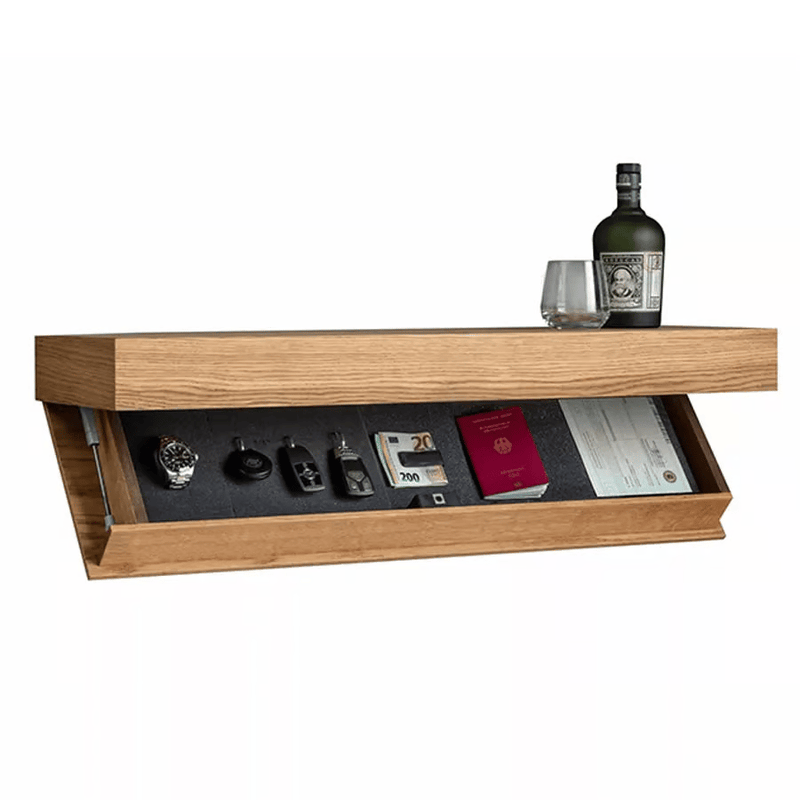 MAGICFLAP DESIGNER SHELF WITH SECRET COMPARTMENT.