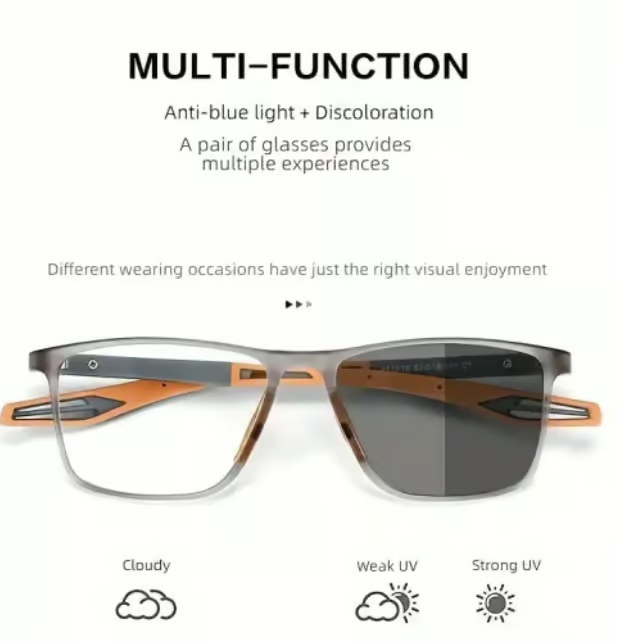 Sport Intelligent Photochromic Bifocal Glasses